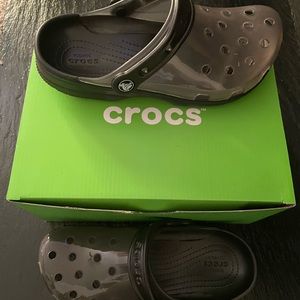 Black Clear Crocs